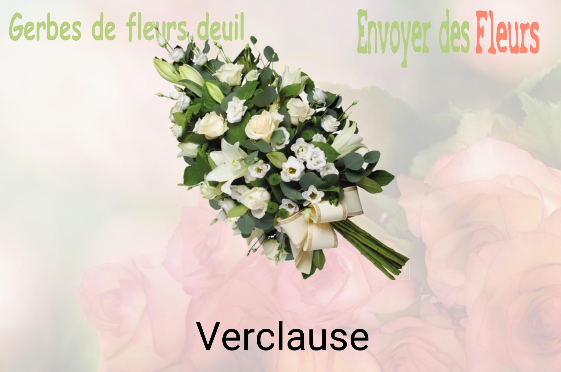 Gerbe de fleurs de deuil livrée à Verclause